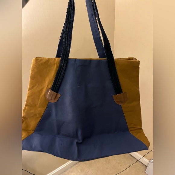 HANDMADE CANVAS Tote - perfect for the beach, YARD TOOLS, LOGS, one of a kind! - Picture 11 of 13